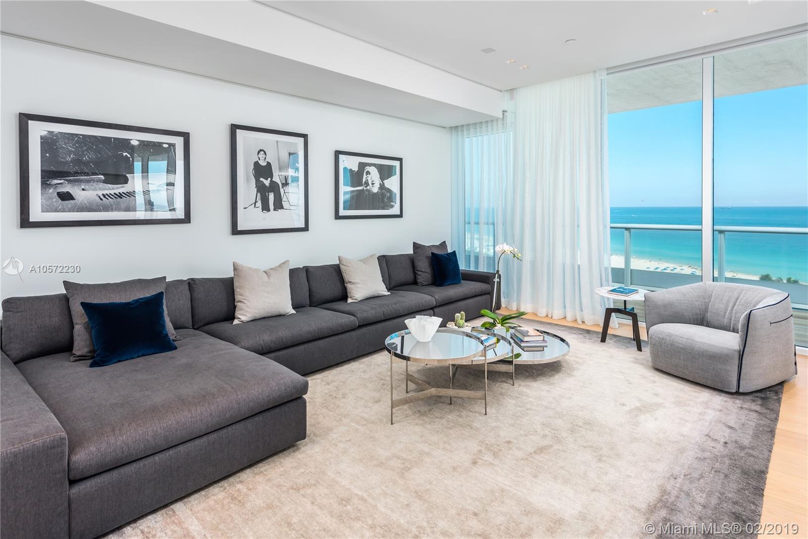 The Highest Sales price per SF at Continuum on sOuth Beach in 2019